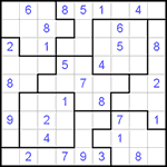 Судоку-пазл 9х9 #102 средний