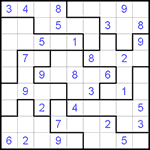 Судоку-пазл 9х9 #103 средний