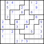 Судоку-пазл 9х9 #104 средний