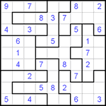 Судоку-пазл 9х9 #107 средний