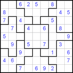 Судоку-пазл 9х9 #111 средний