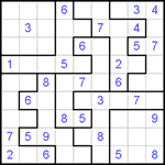 Судоку-пазл 9х9 #112 средний