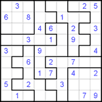 Судоку-пазл 9х9 #113 средний