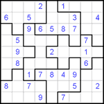 Судоку-пазл 9х9 #115 средний