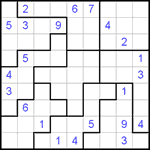 Судоку-пазл 9х9 #100 трудный