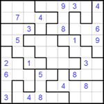 Судоку-пазл 9х9 #111 трудный