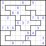 Судоку-пазл 9х9 #113 трудный