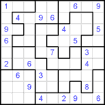 Судоку-пазл 9х9 #114 трудный