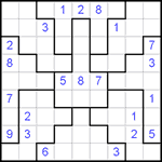 Судоку-пазл 9х9 #103 очень трудный