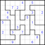 Судоку-пазл 9х9 #106 очень трудный