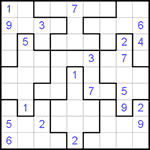 Судоку-пазл 9х9 #108 очень трудный