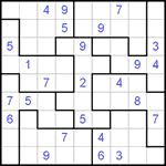 Судоку-пазл 9х9 #109 очень трудный