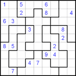 Судоку-пазл 9х9 #110 очень трудный