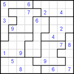 Судоку-пазл 9х9 #115 очень трудный