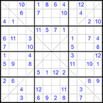 Судоку Х 12х12 #24 средний Судоку Х 12х12 #24 средний