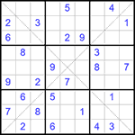 Судоку Х 9х9 #99 средний Судоку Х 9х9 #99 средний