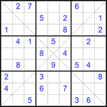 Судоку Х 9х9 #104 средний Судоку Х 9х9 #104 средний