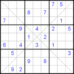 Судоку Х 9х9 #106 средний Судоку Х 9х9 #106 средний