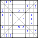 Судоку Х 9х9 #107 средний Судоку Х 9х9 #107 средний