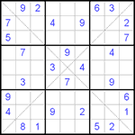 Судоку Х 9х9 #108 средний Судоку Х 9х9 #108 средний