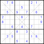 Судоку Х 9х9 #111 средний Судоку Х 9х9 #111 средний