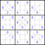 Судоку Х 9х9 #114 средний Судоку Х 9х9 #114 средний