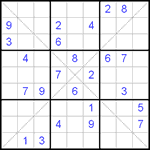 Судоку Х 9х9 #116 средний Судоку Х 9х9 #116 средний