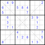 Судоку Х 9х9 #119 средний Судоку Х 9х9 #119 средний