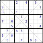 Судоку Х 9х9 #120 средний Судоку Х 9х9 #120 средний