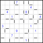 “Соседи” 9х9 #49 очень трудный