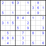 Судоку 9х9 #425 легкий