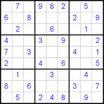 Судоку 9х9 #428 легкий