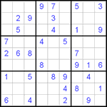 Судоку 9х9 #429 легкий