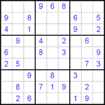 Судоку 9х9 #444 легкий