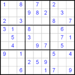 Судоку 9х9 #445 легкий