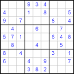 Судоку 9х9 #391 средний