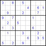 Судоку 9х9 #392 средний