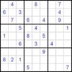 Судоку 9х9 #394 средний