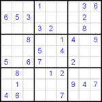 Судоку 9х9 #395 средний