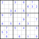 Судоку 9х9 #397 средний