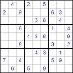 Судоку 9х9 #399 средний