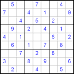 Судоку 9х9 #400 средний