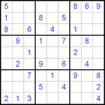 Судоку 9х9 #407 средний