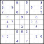Судоку 9х9 #408 средний