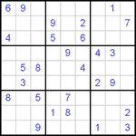 Судоку 9х9 #414 средний