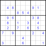 Судоку 9х9 #416 средний