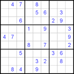 Судоку 9х9 #417 средний