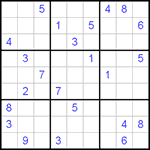 Судоку 9х9 #398 трудный