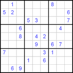 Судоку 9х9 #400 трудный