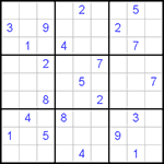 Судоку 9х9 #402 трудный